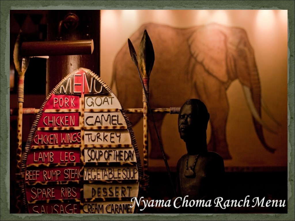 Nyama Choma Ranch Menu